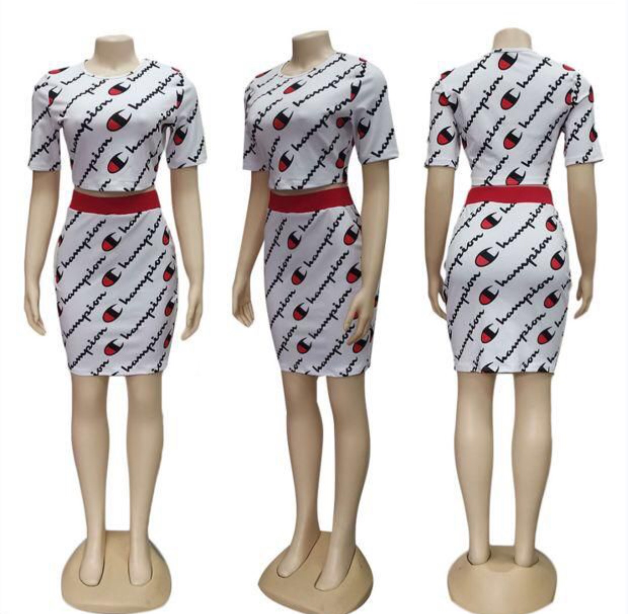 2 piece top and skirt