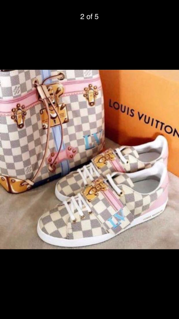 louis vuitton bag and matching shoes
